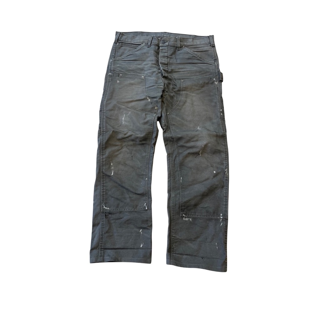 RRL DOUBLE‎ RL DOUBLE KNEE PAINTER CARPENTER JEAN gray 34x29